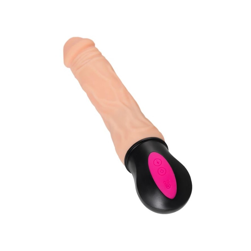 Wibrator grzewczy Benedick z TPE, 12 trybów wibracji, wyginana konstrukcja, długość robocza 19 cm - 7