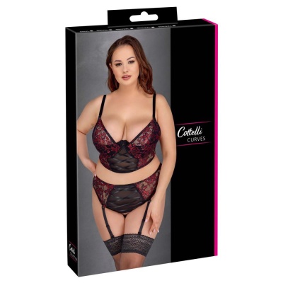 Bra Set black/red LP-754 - 1