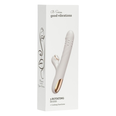 Silicone Vibrator - 3 rotating functions and 7 licking functions - 1 2