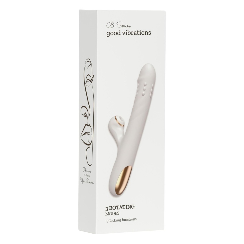 Silicone Vibrator - 3 rotating functions and 7 licking functions - 2