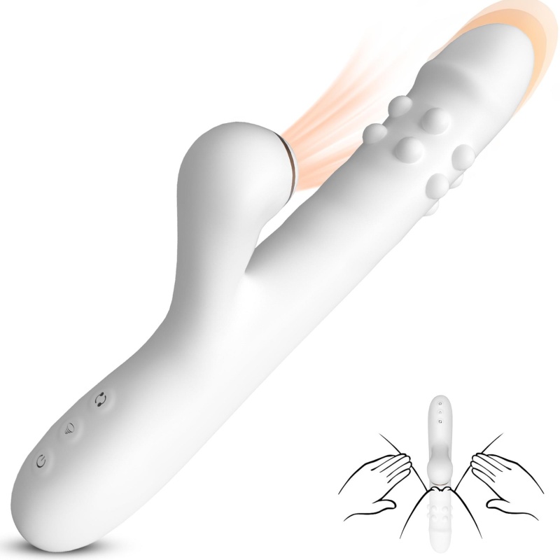 Silicone Vibrator - 3 rotating functions and 7 licking functions - 5
