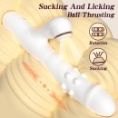 Silicone Vibrator - 3 rotating functions and 7 licking functions - 6