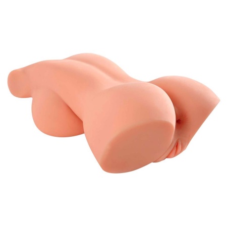 PDX Plus Perfect 10 Torso Light – Masturbator TPR z pochwą i otworem odbytu, 44,5 cm, 4,8 kg - 3