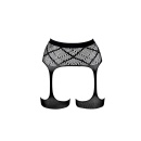 Striped, Fishnet Garterbelt - One Size - 5