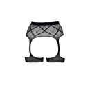 Striped, Fishnet Garterbelt - One Size - 6