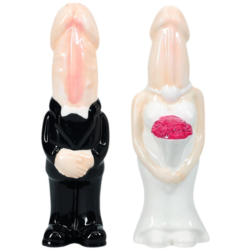 Solniczka i pieprzniczka Salt and Pepper Shakers - Flesh - ceramiczna, anatomiczny kształt - 1
