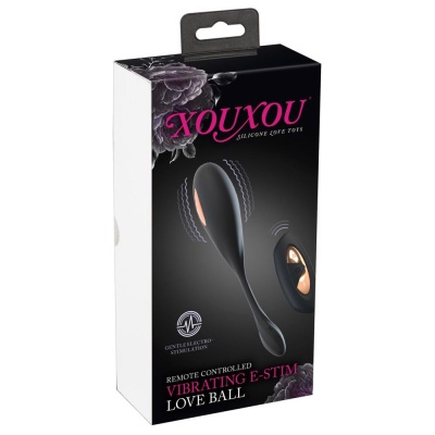 Jajeczko wibrujące E-Stim XOUXOU e-RC Love Ball z pilotem zdalnym (5 m), długość 18,6 cm - 1