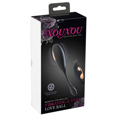 Jajeczko wibrujące E-Stim XOUXOU e-RC Love Ball z pilotem zdalnym (5 m), długość 18,6 cm - 1