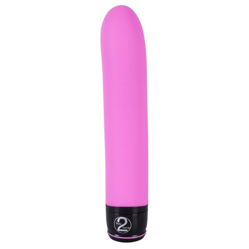 Wibrator do punktu G Classic Silicone Vibe pink – zakrzywiona końcówka, 7 poziomów drgań, dł. 23 cm, śr. 4 cm - 3