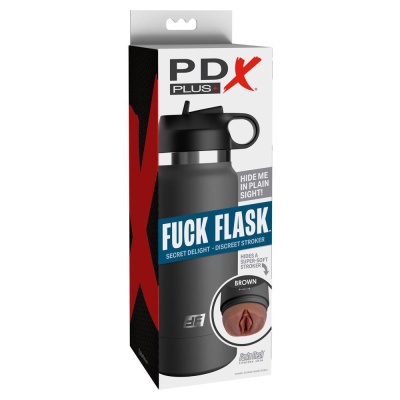 Masturbator Fuck Flask Secret Delight – dyskretna obudowa typu flask z zaworem ssącym typu flip-top, 23,8 cm - 1