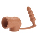 Korek analny Rilley z pierścieniem erekcyjnym i wibracjami - 4 cm - 2