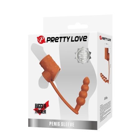 Korek analny Rilley z pierścieniem erekcyjnym i wibracjami - 4 cm - 7