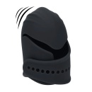 Adjustable Vibrating Silicone Penis Head Stimulator - Black - 1
