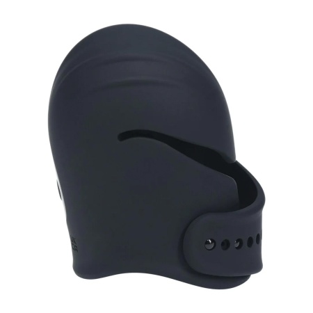 Adjustable Vibrating Silicone Penis Head Stimulator - Black - 5