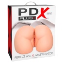 Masturbator Tors PDX Plus Perfect Ass XL Light – Realistyczne Pośladki i Podwójne Tunele 14 cm, 34,6 cm - 1
