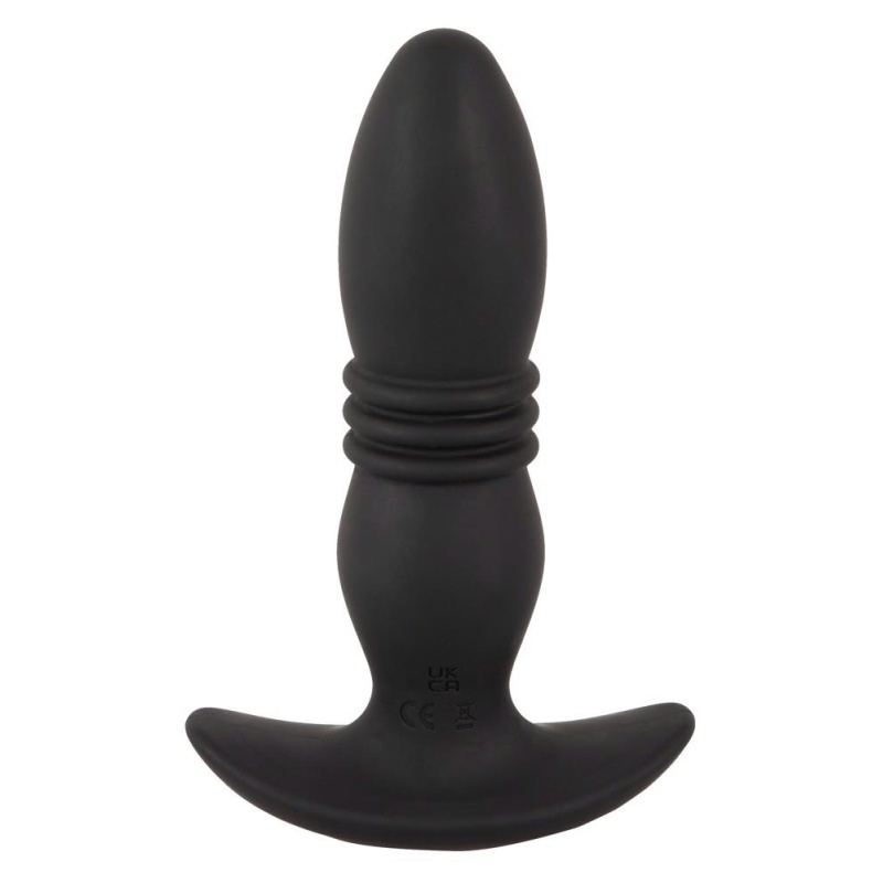 Wibrator analny ANOS Thrusting Plug z funkcją napierania i pilotem RC, długość 14,4–15,9 cm, średnica 3–3,7 cm - 3