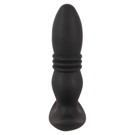 Wibrator analny ANOS Thrusting Plug z funkcją napierania i pilotem RC, długość 14,4–15,9 cm, średnica 3–3,7 cm - 4