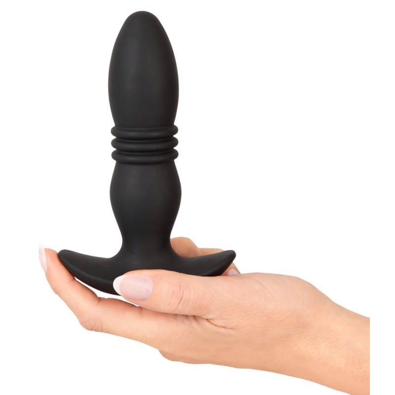 Wibrator analny ANOS Thrusting Plug z funkcją napierania i pilotem RC, długość 14,4–15,9 cm, średnica 3–3,7 cm - 6