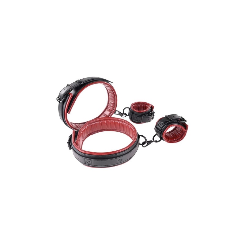 SPORTSHEETS SAFFRON THIGH AND WRIST CUF SET - 2