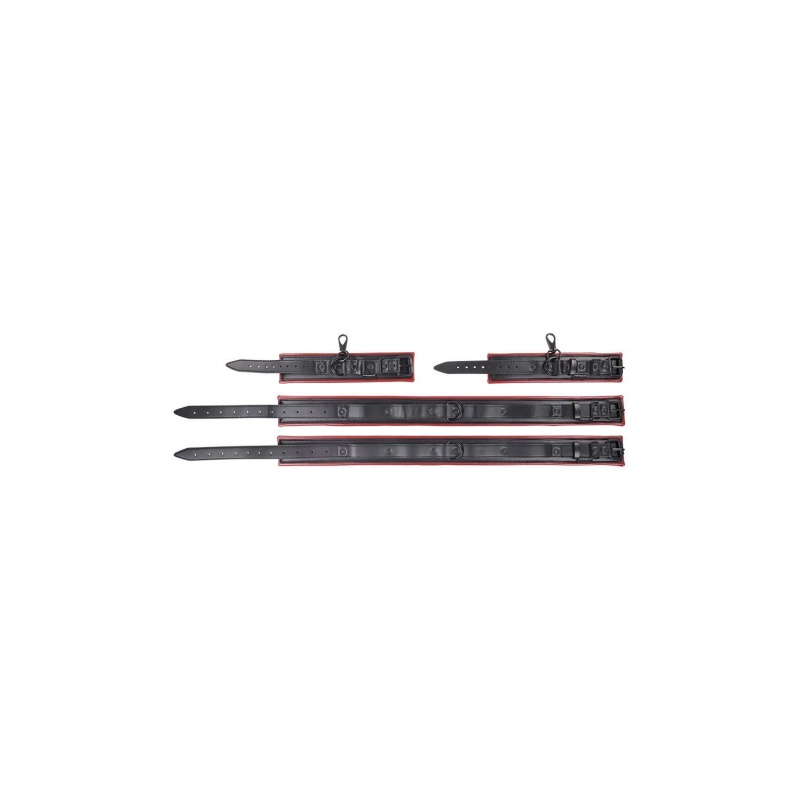 SPORTSHEETS SAFFRON THIGH AND WRIST CUF SET - 4