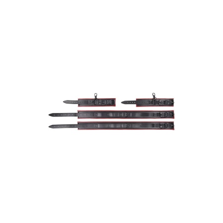 SPORTSHEETS SAFFRON THIGH AND WRIST CUF SET - 4