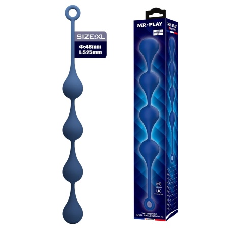 Kulki analowe Waterdrop XL z pierścieniem zabezpieczającym o długości 52,5 cm - 1