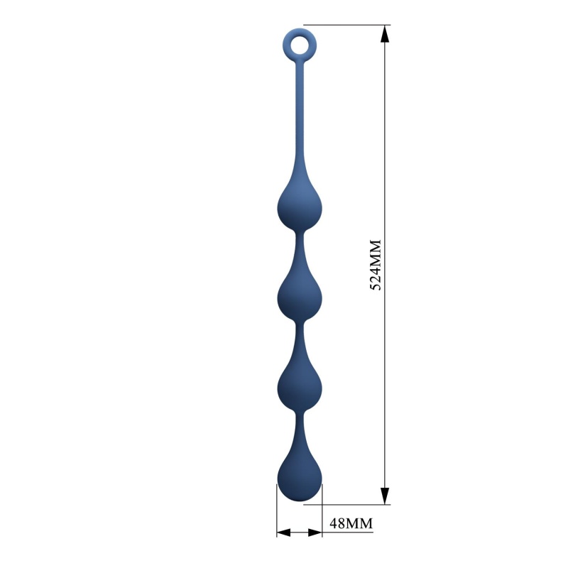 Kulki analowe Waterdrop XL z pierścieniem zabezpieczającym o długości 52,5 cm - 6