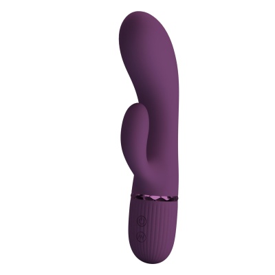 Wibrator króliczek Marski Purple - podwójna stymulacja, 10 trybów, 18 cm, Ø 3,6 cm - 1 2