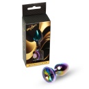 Biżuteria analna Jewellery Multicolour PLUG Clear - stal nierdzewna, kryształ w kształcie serca, 7 cm x 2,7 cm - 7