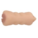 Męski masturbator Sarah - dwukanałowy (pochwa i usta), 18 cm - 6