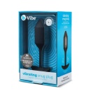 Obciążony korek analny z wibracją Vibrating Snug Plug 2 Black - długość całkowita 12,4 cm - 1