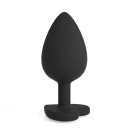 Analny plug Cuore Small z wymiennymi kryształkami, 7 cm - 3