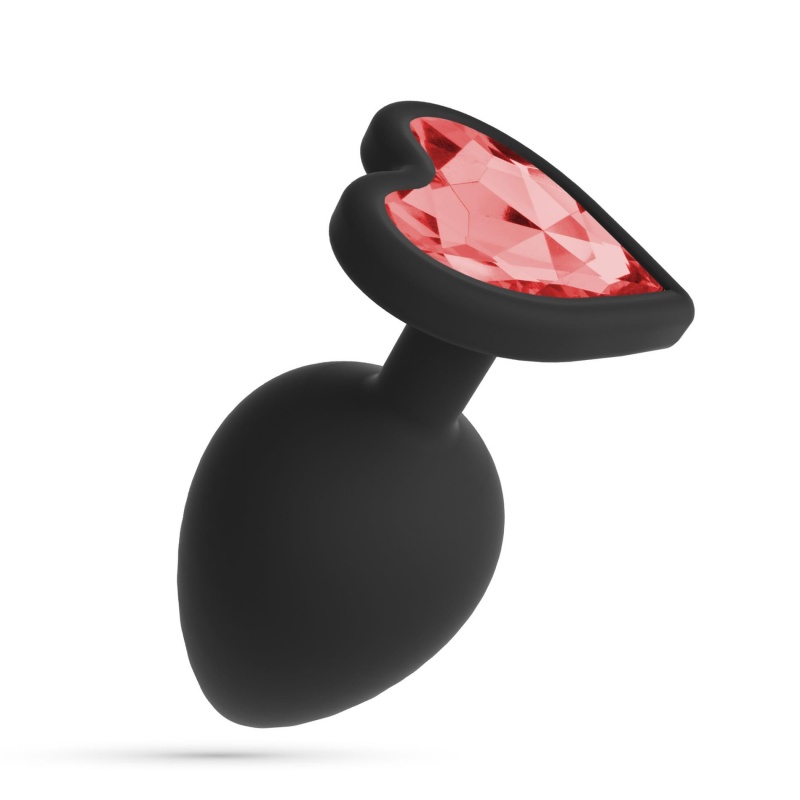 Analny plug Cuore Small z wymiennymi kryształkami, 7 cm - 5