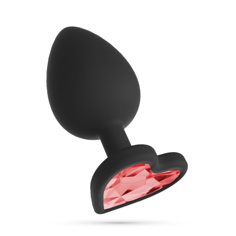 Analny plug Cuore Small z wymiennymi kryształkami, 7 cm - 6