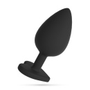 Analny plug Cuore Small z wymiennymi kryształkami, 7 cm - 7