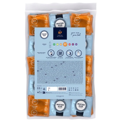 Mister Size 57mm pack of 100 - 1 2