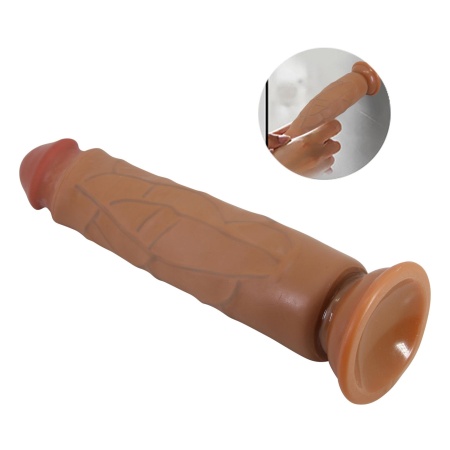 Dildo Barbara Soft Skin Realistic z przyssawką, 25 cm - 9