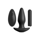 ANAL FANTASY COLLECTION COLLECTION REMOTE CONTROL SILICONE PLUG BLACK - 1