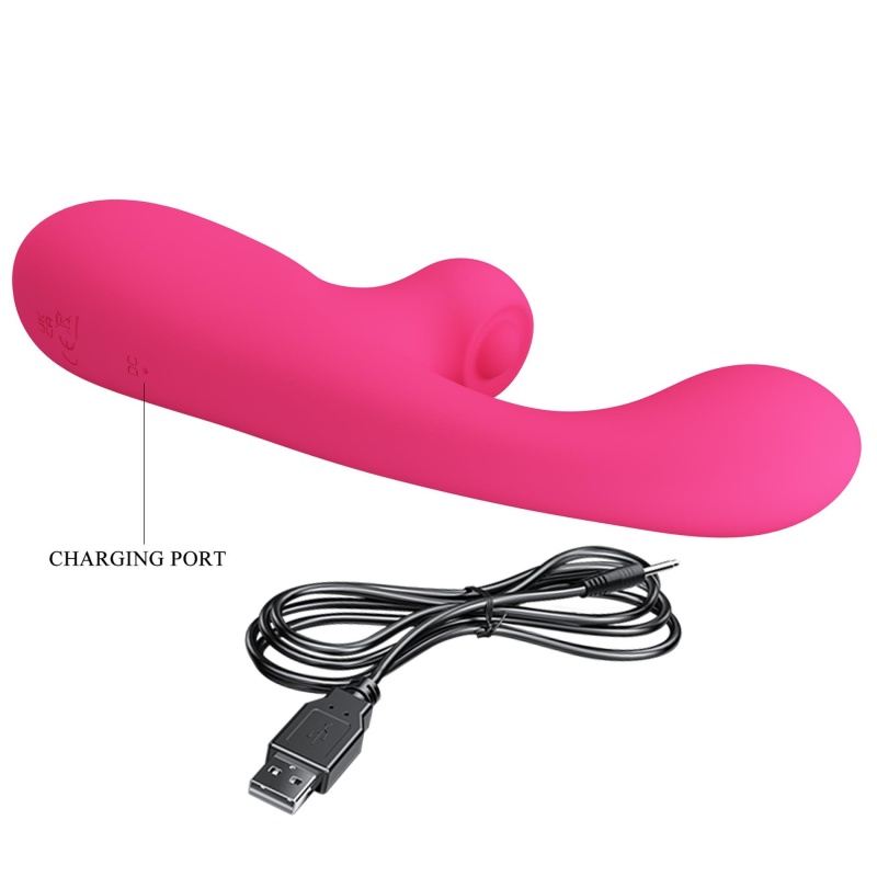 Wibrator króliczek Skylar Pink - 10 funkcji wibracji, 10 thumpingu, 9 poziomów intensywności, silikon, USB, wymiary niepodane pr - 9