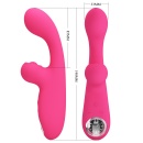 Wibrator króliczek Skylar Pink - 10 funkcji wibracji, 10 thumpingu, 9 poziomów intensywności, silikon, USB - 10