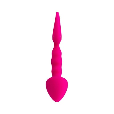 Korek analny Anal Plug Bong - silikonowy, szpiczasta końcówka i pętla bezpieczeństwa, 12,5 cm - 1 2