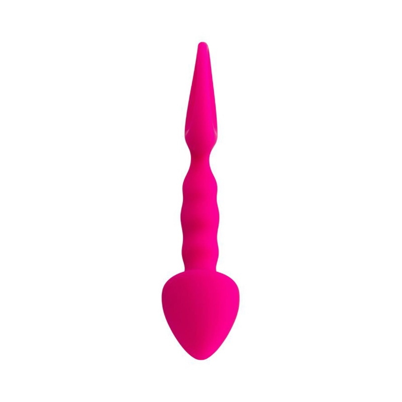 Korek analny Anal Plug Bong - silikonowy, szpiczasta końcówka i pętla bezpieczeństwa, 12,5 cm - 2