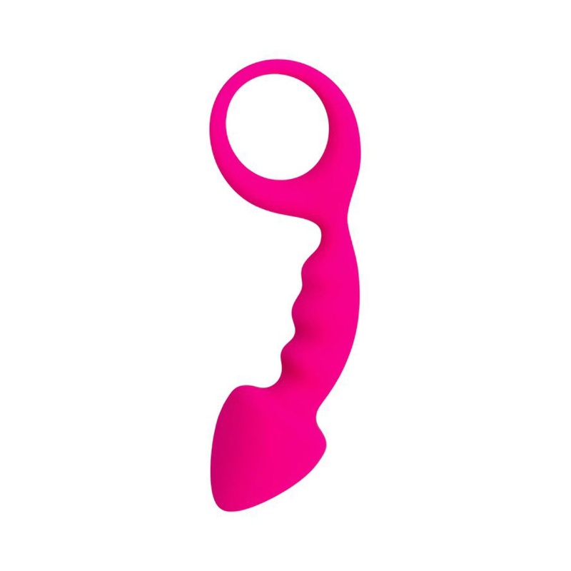 Korek analny Anal Plug Bong - silikonowy, szpiczasta końcówka i pętla bezpieczeństwa, 12,5 cm - 3