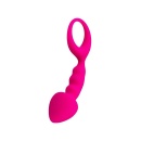 Korek analny Anal Plug Bong - silikonowy, szpiczasta końcówka i pętla bezpieczeństwa, 12,5 cm - 5
