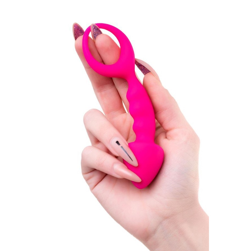 Korek analny Anal Plug Bong - silikonowy, szpiczasta końcówka i pętla bezpieczeństwa, 12,5 cm - 7