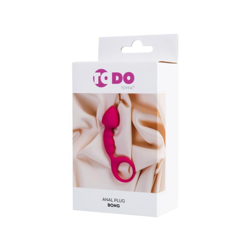 Korek analny Anal Plug Bong - silikonowy, szpiczasta końcówka i pętla bezpieczeństwa, 12,5 cm - 9