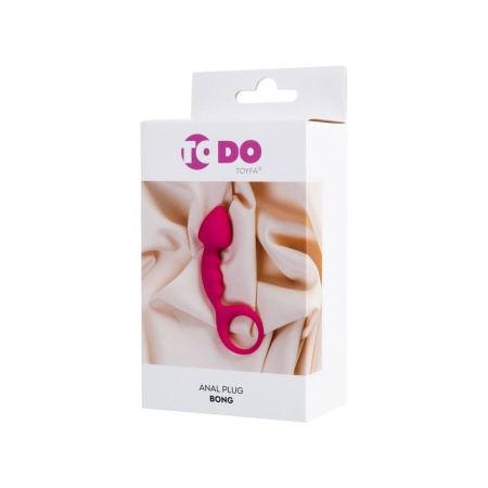 Korek analny Anal Plug Bong - silikonowy, szpiczasta końcówka i pętla bezpieczeństwa, 12,5 cm - 9