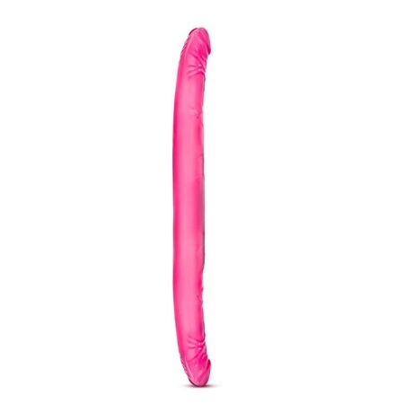 Podwójne dildo 16 cali - realistyczna tekstura, elastyczny PVC, długość całkowita 40,64 cm - 2