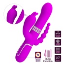 Wibrator króliczek Cammy Purple - potrójna stymulacja, 7 funkcji wibracji, 4 funkcje obrotowych koralików - 2