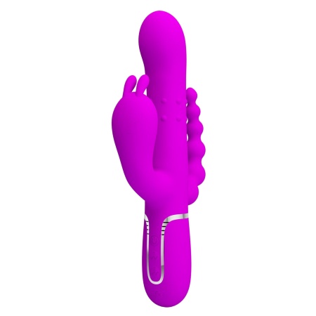 Wibrator króliczek Cammy Purple - potrójna stymulacja, 7 funkcji wibracji, 4 funkcje obrotowych koralików - 3
